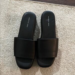 American Eagle Outfitters Black Slide Sandals
